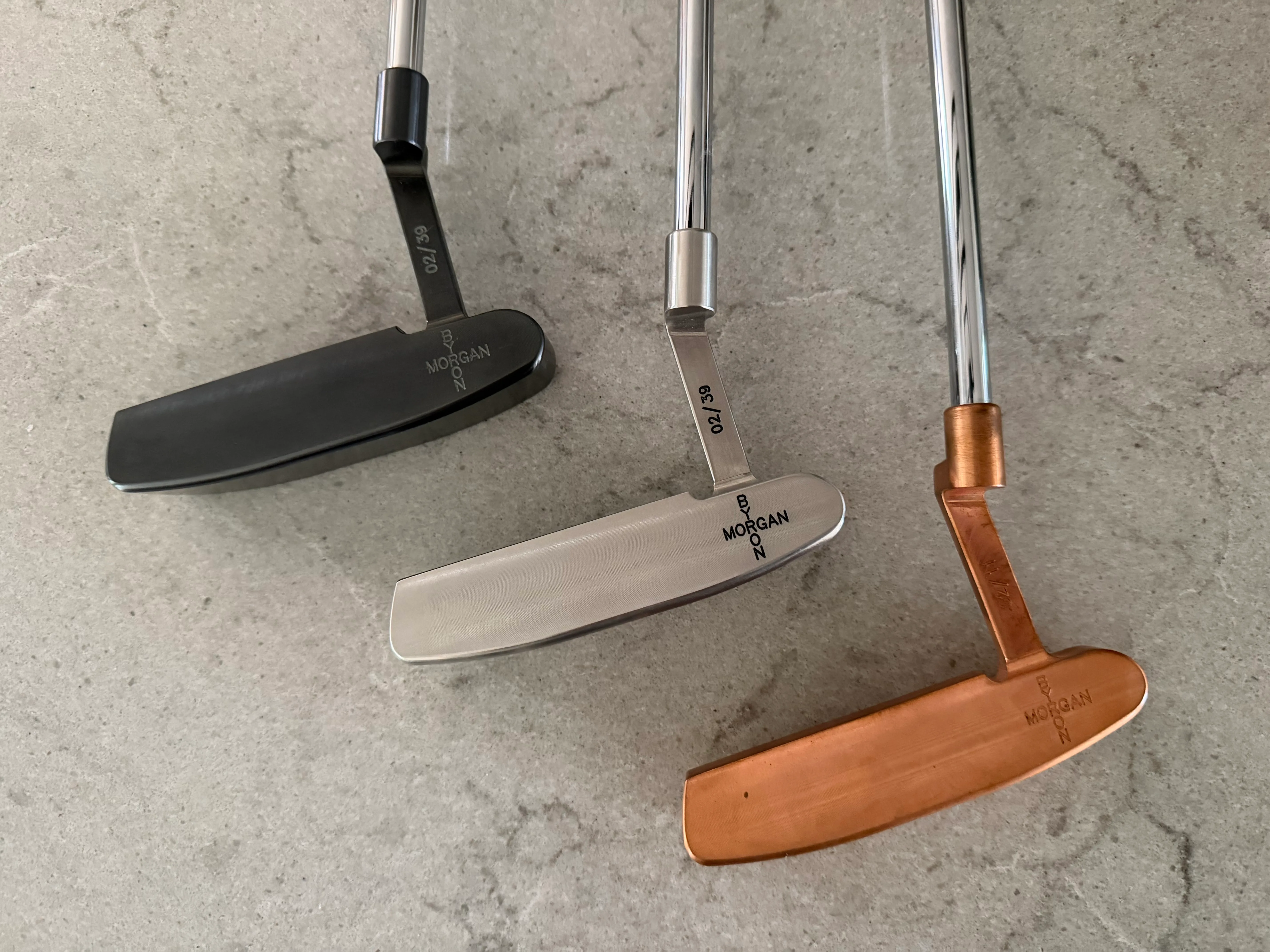 Original set of DH89s from the release in 2009. Set #2 matched. The Carbon and Stainless are 2/39 and the Copper is 2/11 — photo 2 of 4