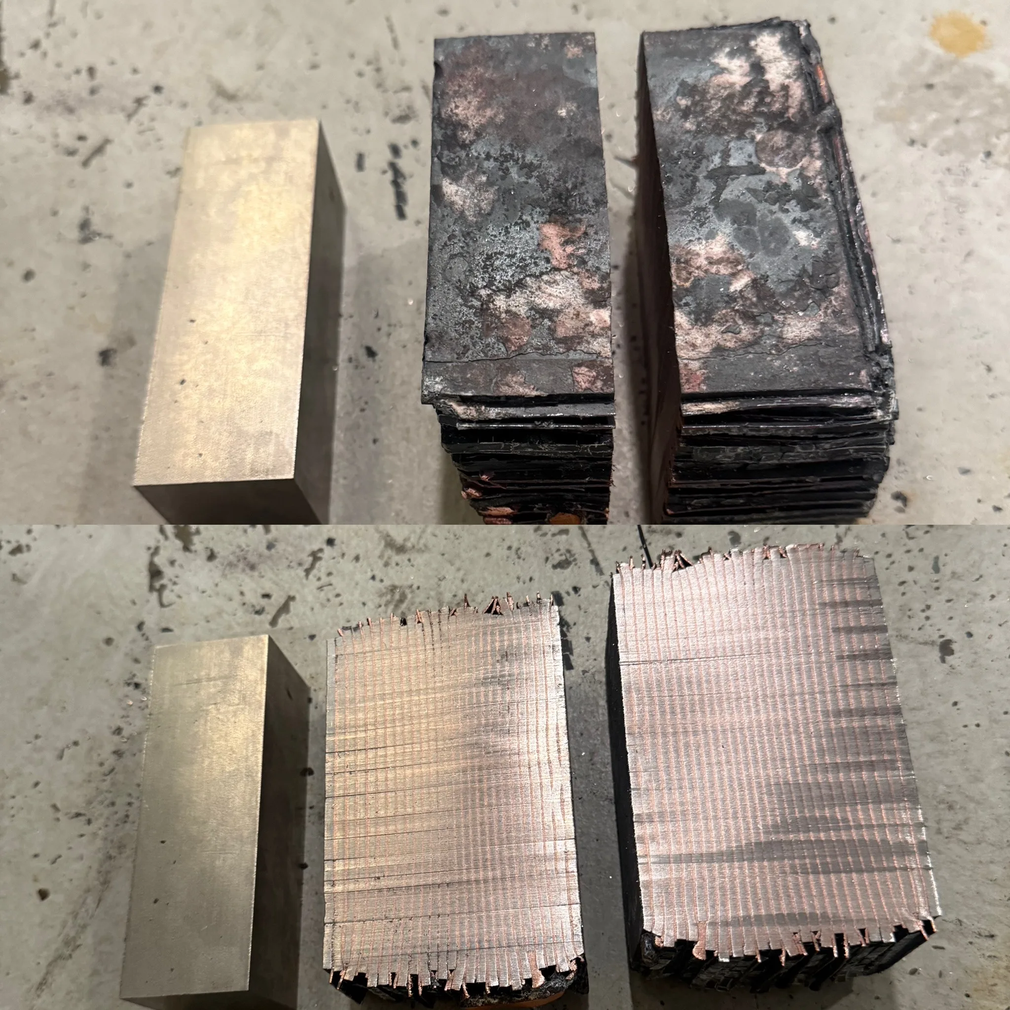 Copper damascus mallet in progress — photo 3 of 3